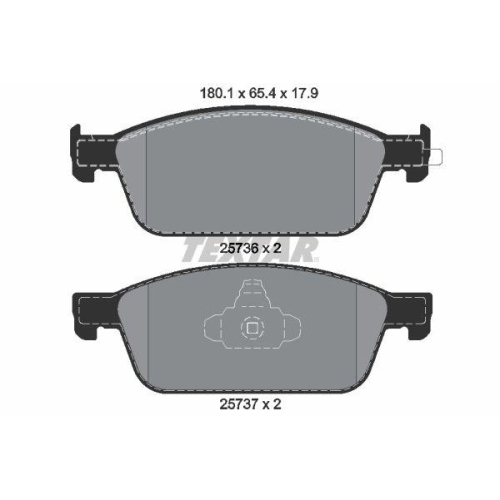 TEXTAR Bremsbelagsatz, Scheibenbremse Q+