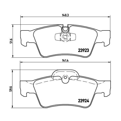 BREMBO Bremsbelagsatz, Scheibenbremse PRIME LINE