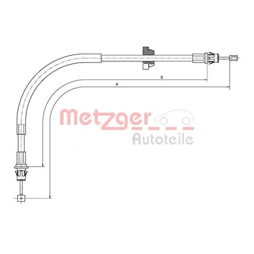 METZGER Seilzug, Feststellbremse