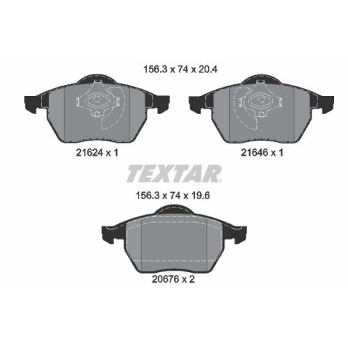 TEXTAR Bremsbelagsatz, Scheibenbremse Q+
