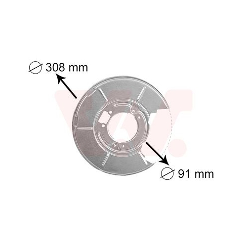 VAN WEZEL Spritzblech, Bremsscheibe