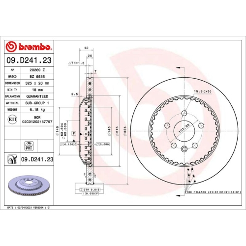 BREMBO Bremsscheibe PRIME LINE - Lightweight