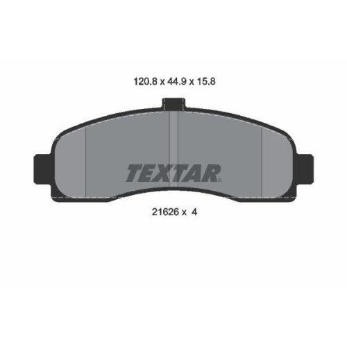 TEXTAR Bremsbelagsatz, Scheibenbremse