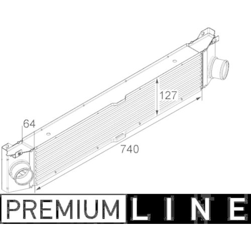 MAHLE Ladeluftkühler BEHR *** PREMIUM LINE ***