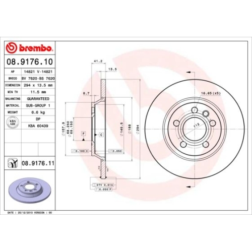 BREMBO Bremsscheibe PRIME LINE - UV Coated