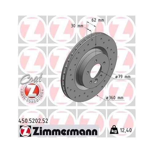 ZIMMERMANN Bremsscheibe SPORT Z