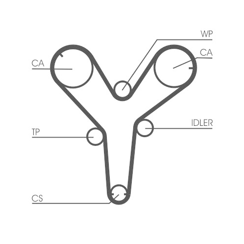 CONTINENTAL CTAM Zahnriemen