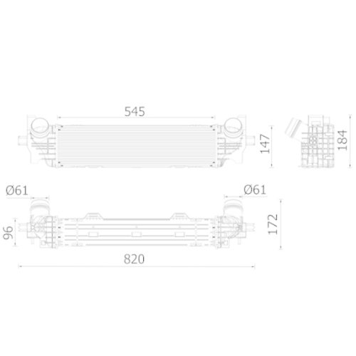 MAHLE Ladeluftkühler BEHR *** PREMIUM LINE ***