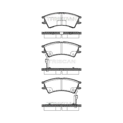 TRISCAN Bremsbelagsatz, Scheibenbremse