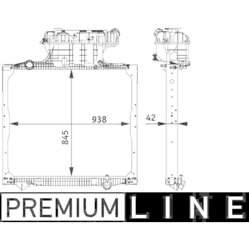 MAHLE Kühler, Motorkühlung BEHR *** PREMIUM LINE ***