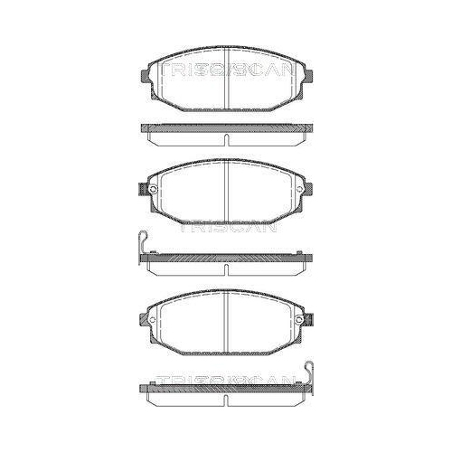 TRISCAN Bremsbelagsatz, Scheibenbremse