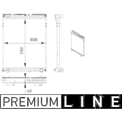 MAHLE Kühler, Motorkühlung BEHR *** PREMIUM LINE ***