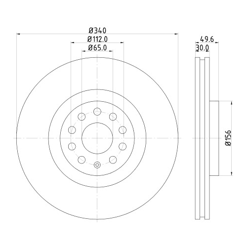 HELLA PAGID Bremsscheibe PRO High Carbon