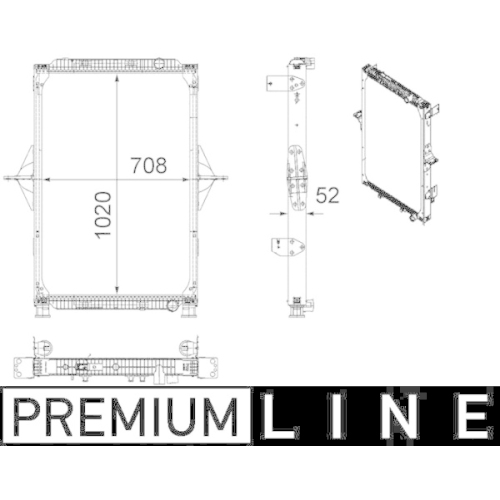 MAHLE Kühler, Motorkühlung BEHR *** PREMIUM LINE ***