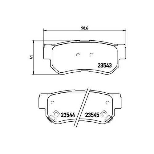 BREMBO Bremsbelagsatz, Scheibenbremse PRIME LINE