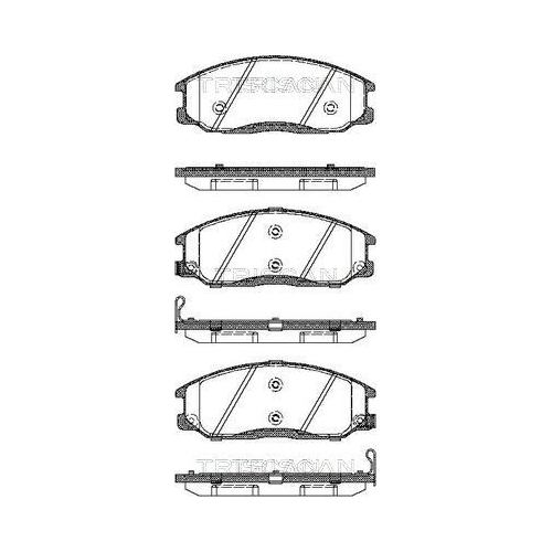 TRISCAN Bremsbelagsatz, Scheibenbremse