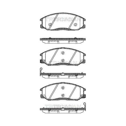 TRISCAN Bremsbelagsatz, Scheibenbremse