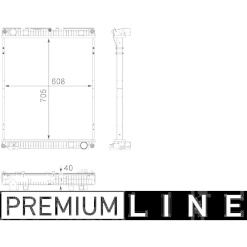 MAHLE Kühler, Motorkühlung BEHR *** PREMIUM LINE ***