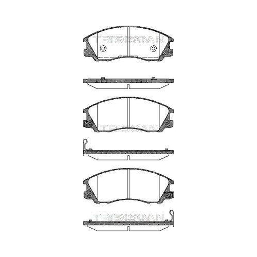 TRISCAN Bremsbelagsatz, Scheibenbremse