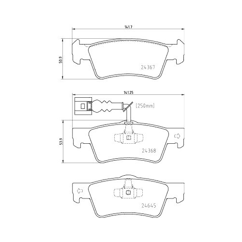 HELLA Bremsbelagsatz, Scheibenbremse