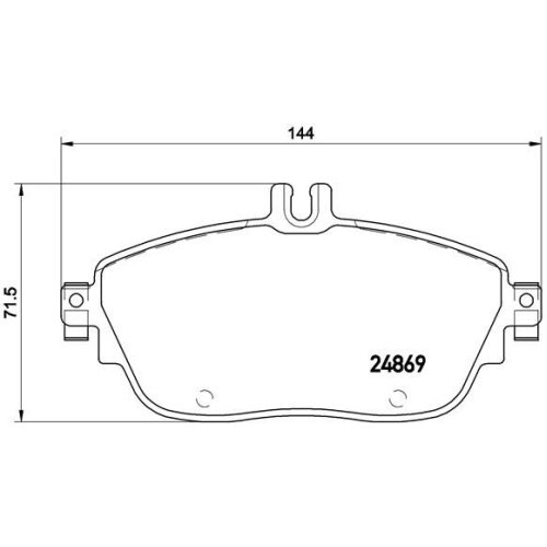 BREMBO Bremsbelagsatz, Scheibenbremse PRIME LINE