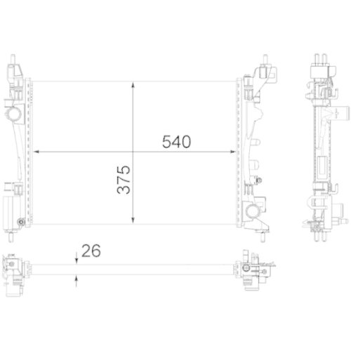 MAHLE Kühler, Motorkühlung BEHR *** PREMIUM LINE ***