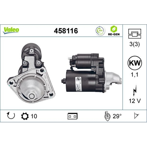 VALEO Starter VALEO RE-GEN AT