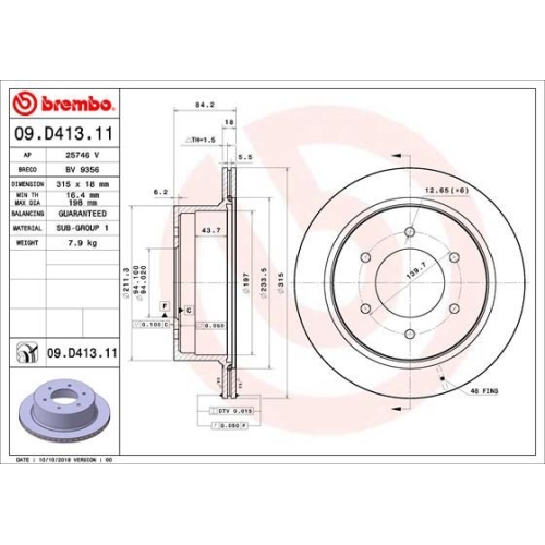 BREMBO Bremsscheibe PRIME LINE - UV Coated