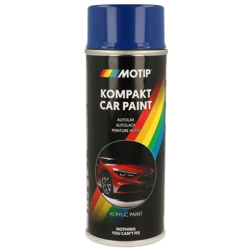 MOTIP Fahrzeug-Kombinationslack KOMPAKT AUTOLACK blau hochgl&auml;nzend 400 ml