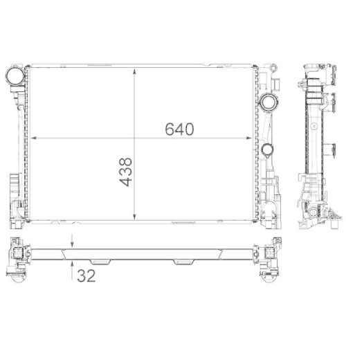 MAHLE Kühler, Motorkühlung BEHR *** PREMIUM LINE ***