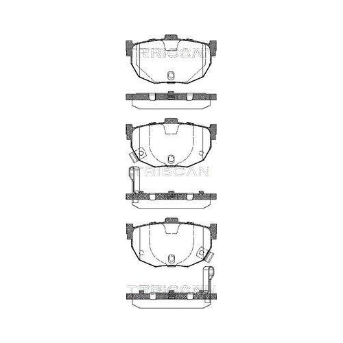TRISCAN Bremsbelagsatz, Scheibenbremse