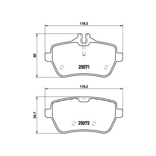 BREMBO Bremsbelagsatz, Scheibenbremse PRIME LINE