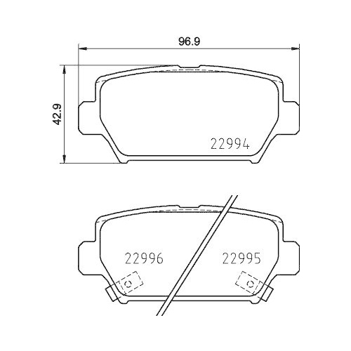 HELLA Bremsbelagsatz, Scheibenbremse