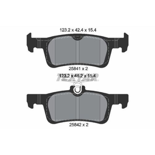 TEXTAR Bremsbelagsatz, Scheibenbremse Q+