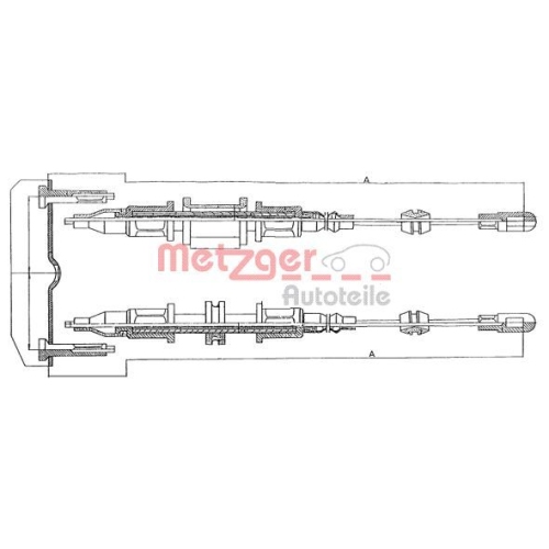 METZGER Seilzug, Feststellbremse