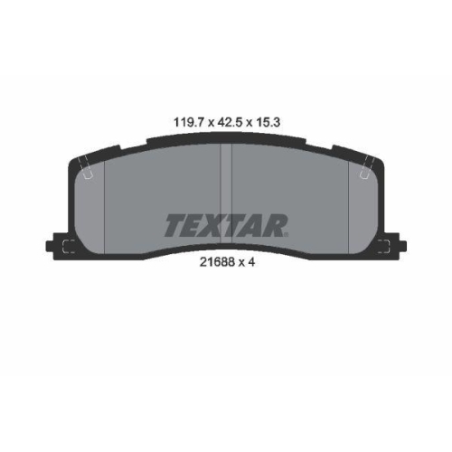 TEXTAR Bremsbelagsatz, Scheibenbremse