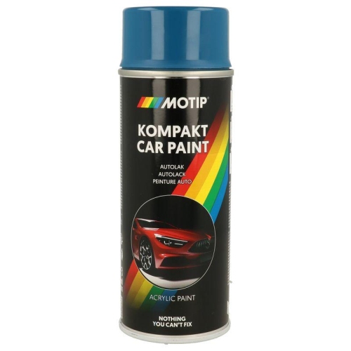 MOTIP Fahrzeug-Kombinationslack KOMPAKT AUTOLACK blau hochgl&auml;nzend 400 ml