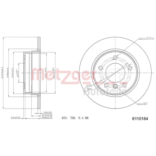 METZGER Bremsscheibe