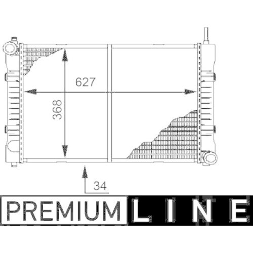 MAHLE Kühler, Motorkühlung BEHR *** PREMIUM LINE ***