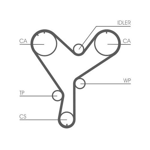 CONTINENTAL CTAM Zahnriemen