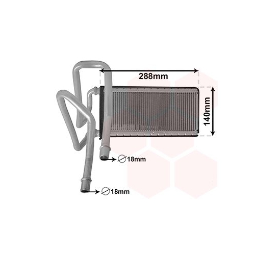 VAN WEZEL Wärmetauscher, Innenraumheizung