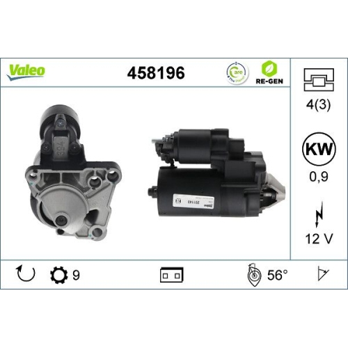 VALEO Starter VALEO RE-GEN AT