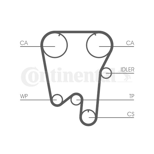 CONTINENTAL CTAM Zahnriemen