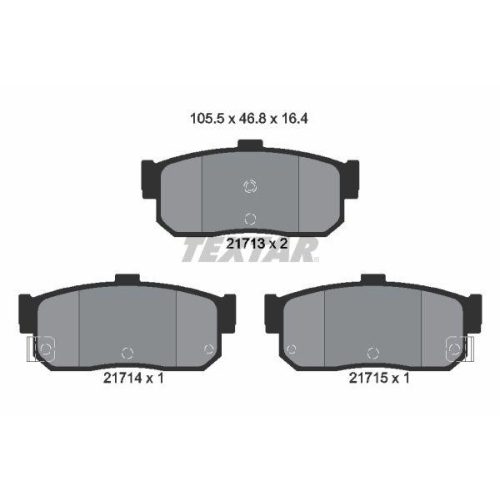 TEXTAR Bremsbelagsatz, Scheibenbremse