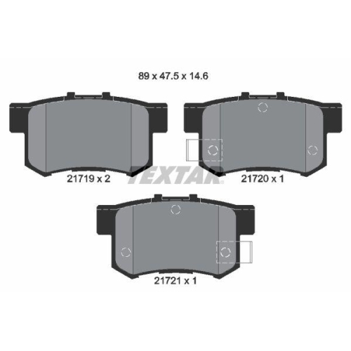 TEXTAR Bremsbelagsatz, Scheibenbremse Q+
