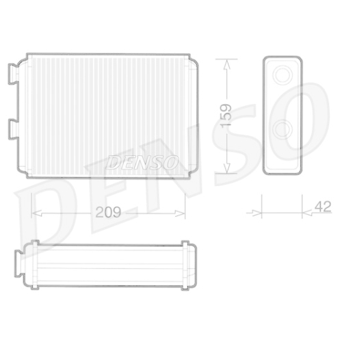 DENSO Wärmetauscher, Innenraumheizung