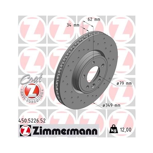 ZIMMERMANN Bremsscheibe SPORT Z