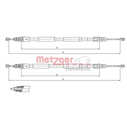 METZGER Seilzug, Feststellbremse