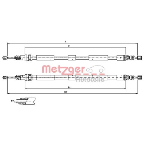 METZGER Seilzug, Feststellbremse