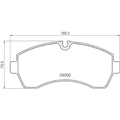 HELLA Bremsbelagsatz, Scheibenbremse